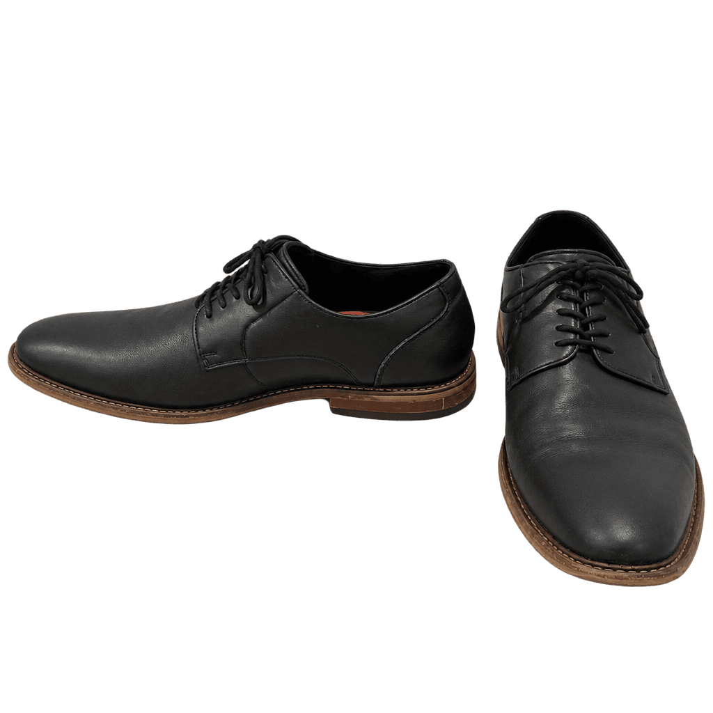 Black Leather Derby Shoes